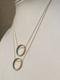 Small Blue Circle Necklace