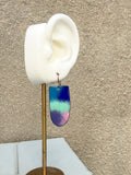 Enamel Half Moon Dangle Earrings (color options)