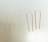 Long Arc Threader Earrings (metal options)