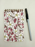 Cherry Blossom Coil Mini Notepad