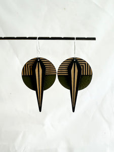 Emerald Naja 2-Layer Earrings