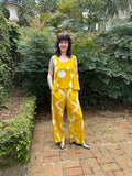 Mustard Hand Painted Circles Blouse