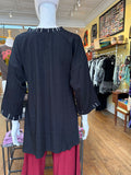 Black V Neck Top
