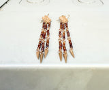 Quatrefoil Fringe Earrings