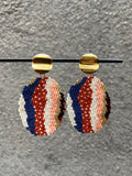 Organic Oval Drop Earrings (color options)