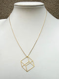Cube Necklace (metal options)