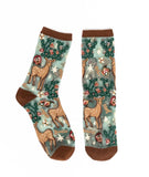 Enchanted Deer Sheer Socks