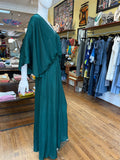 Satin Kimono Sleeve Maxi Dress