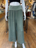 Linen Button Pocket Pants (color options)