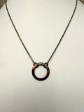 Heat Patina Pendant Necklace