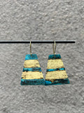 OOAK Patina Trapezoid Earrings (multiple options)