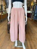 Linen Faux Side Slit Pants (color options)
