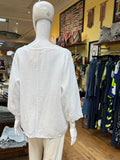 The Linen Button Hem Top (color options)