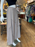 Linen Frayed Weave Maxi Skirt (color options)