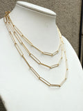 Paperclip Chain Necklace (length options)