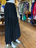 Linen Frayed Weave Maxi Skirt (color options)