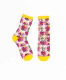 Bouquets All Day Shimmer Sheer Socks