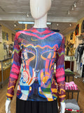 All Around Artsy LS Mesh Top #20