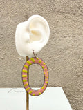 Hoop Enamel Earrings