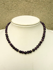 Vintage Amethyst Bead Necklace