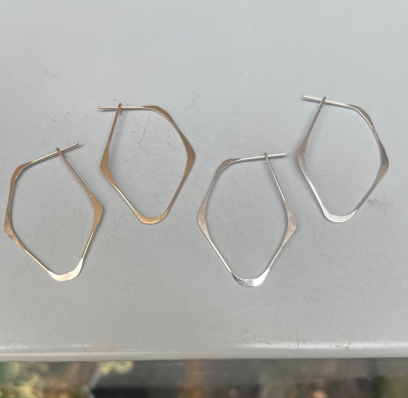 Facet Hoops (metal options)