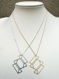 Three Planes Necklace (metal options)