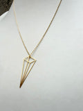 Tall Pyramid Necklace (metal options)