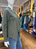 Mandarin Asymmetrical Top (color options)