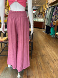 Linen Smock Waist Pants (color options)