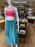 Linen Pouch Pocket Skirt (color options)