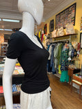Double Layer Vee Neck Tee
