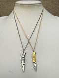Wildflower Knife Necklace (metal options)