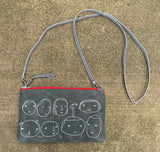 Multi Stitch Waxed Canvas Small Crossbody