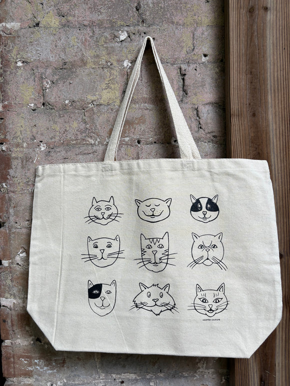 Cat Faces Tote