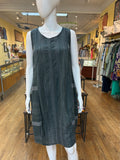 Linen Multi Stripe Pumpkin Dress (color options)