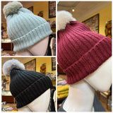 Pom Pom Skull Cap (color options)