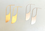 Peapod Earrings (metal options)