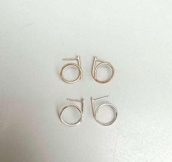 Wisp Stud Earrings (metal options)