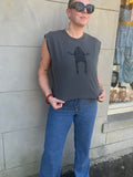 Gray Frog Muscle Tee