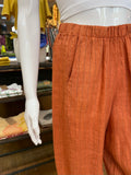 Linen Pinstripe Barrel Pants (color options)