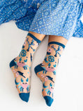 Cancer Zodiac Sheer Socks