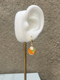 Orange Blossom Huggie Hoops