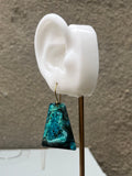 OOAK Patina Trapezoid Earrings (multiple options)