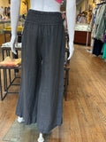 Linen Smock Waist Pants (color options)