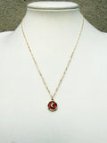 Paint + Moon Necklace