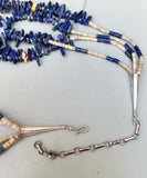 Vintage Kewa Pueblo Lapis Shard Necklace