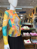 All Around Artsy LS Mesh Top #19