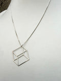 Cube Necklace (metal options)