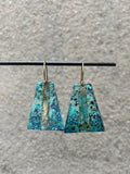 OOAK Patina Trapezoid Earrings (multiple options)