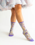 Aquarius Zodiac Sheer Socks